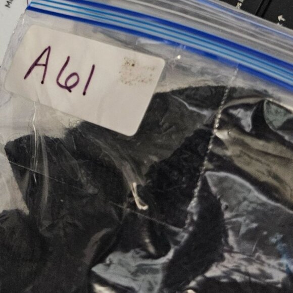 Vintage 80s 90s Pendleton Wool Cardigan Sweater Blue Black Button Puff Sleeve M - Picture 11 of 11